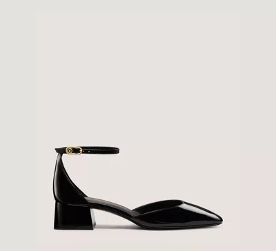Stuart Weitzman Bria 35 Strap Pump In Black ModeSens