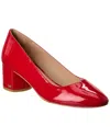 Stuart Weitzman Women's Holly Block Heel Patent Leather Pumps In Red