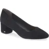 Stuart Weitzman Bridget Block Pump In Black