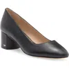 Stuart Weitzman Bridget Block Pump In Black/black