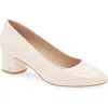 Stuart Weitzman Bridget Block Pump In Rosewater