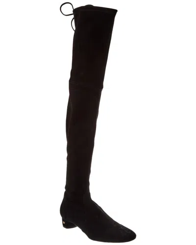 Stuart Weitzman Genna City Suede Over-the-knee Boot In Black