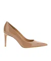 Stuart Weitzman Bright Pointed High Heels In Nude