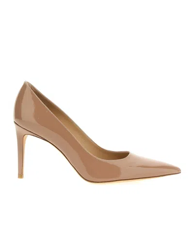 Stuart Weitzman Bright Pointed High Heels In Nude