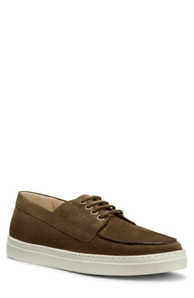 Stuart Weitzman Bristol Oxford Sneaker In Olive.