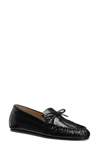 Stuart Weitzman Britt Bow Loafer In Black