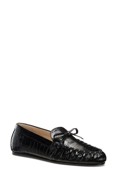 Stuart Weitzman Britt Bow Loafer In Black