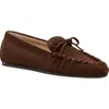 Stuart Weitzman Britt Bow Loafer In Brown