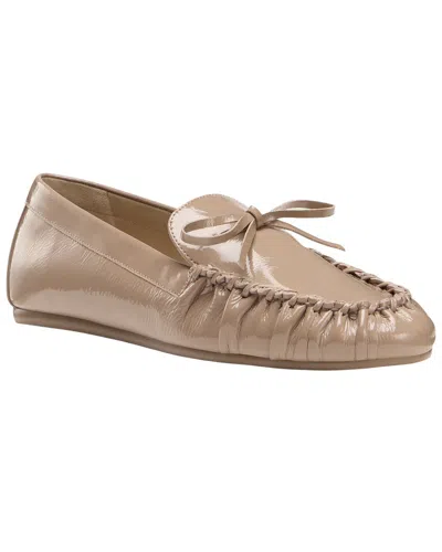 Stuart Weitzman Britt Bow Patent Loafer In Brown
