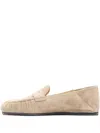 Stuart Weitzman Brooks Pleated Penny Loafers In Neutral