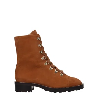 Stuart Weitzman Brown Leather Ankle