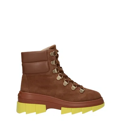Stuart Weitzman Brown Leather Ankle