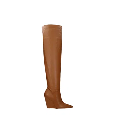 Stuart Weitzman Brown Leather Boot