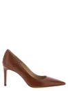 Stuart Weitzman Brown Pointed Toe Pumps