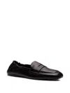 Stuart Weitzman Leather Bryant Mules Loafer Style Design In Black