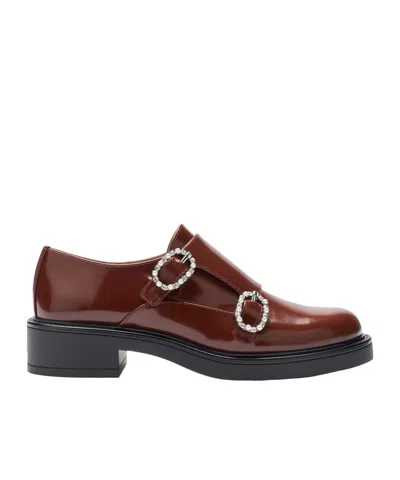 STUART WEITZMAN BUCKLE LOAFERS