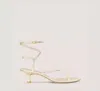 Stuart Weitzman Cabo Square Sandal In Light Gold