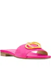 Stuart Weitzman Caicos Double-buckle Sandals In Pink