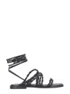 Stuart Weitzman Calypso Sandals In Black