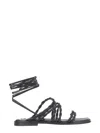 Stuart Weitzman Calypso Sandals In Black