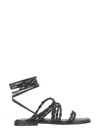 Stuart Weitzman Calypso Sandals In Black