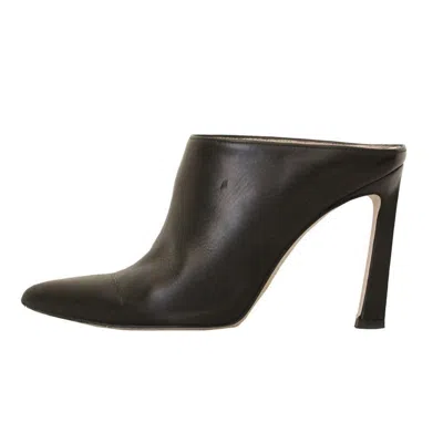 Pre-owned Stuart Weitzman Camila Angle Heel It 38.5 In Black