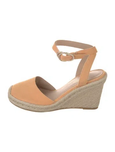 Pre-owned Stuart Weitzman Canvas D'orsay Pumps In Neutral