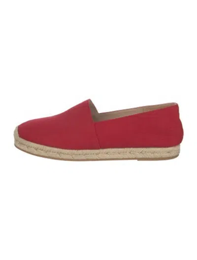 Pre-owned Stuart Weitzman Canvas Espadrilles In Red