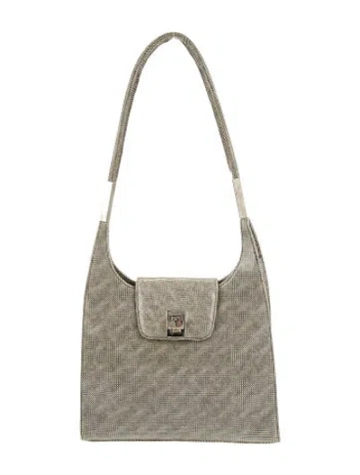 Pre-owned Stuart Weitzman Canvas Shoulder Bag In Neutral