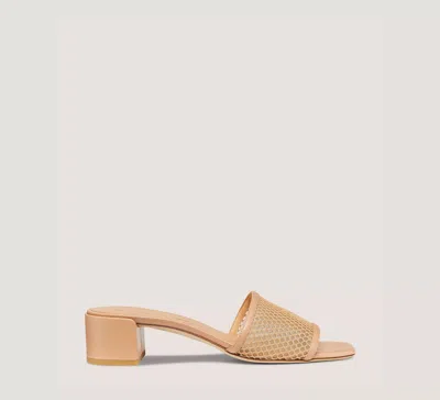 Stuart Weitzman Cayman 35 Block Slide In Ginger
