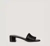 Stuart Weitzman Cayman 35 Block Slide The Sw Outlet In Black