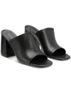 Stuart Weitzman Cayman 85 Block Slide Sandal In Black