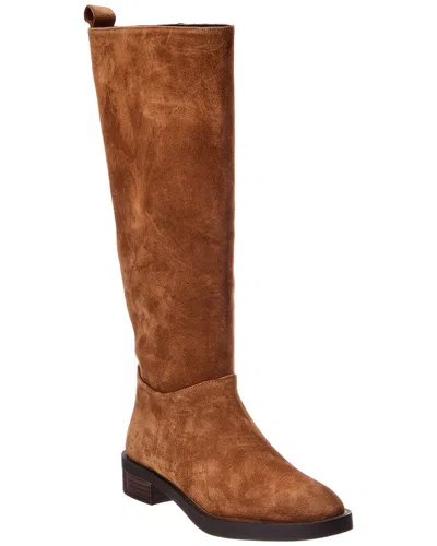 Stuart Weitzman Cazzie Suede Knee-high Boot In Brown