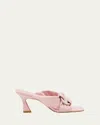 Stuart Weitzman Cece Leather Twisted Ring Slide Sandals
