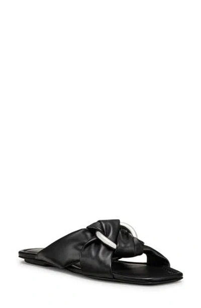 Stuart Weitzman Cece Slide Sandal In Black