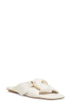 Stuart Weitzman Cece Slide Sandal In White