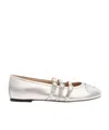 Stuart Weitzman Celeste Ballet Flats In White