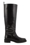 Stuart Weitzman Stylish Knee-high Leather Block Heel Boots