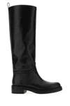 Stuart Weitzman Black Leather Celia Boots In Black