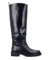 Stuart Weitzman Celia Mini Leather Boot With Lightweight Heel In Black