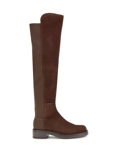 Stuart Weitzman Celia High Boots In Brown
