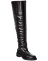 Stuart Weitzman Celia Leather Over-the-knee Riding Boot In Black