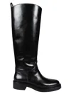 Stuart Weitzman Celia Mini Leather Boot With Lightweight Heel In Blk Black