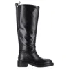 Stuart Weitzman Celia Riding Boots In Black Leather