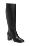 Stuart Weitzman Celina Zip Boot In Black