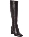 Stuart Weitzman Celina Zip Leather Knee-high Boot In Black