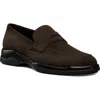 Stuart Weitzman Chad Penny Loafer In Brown