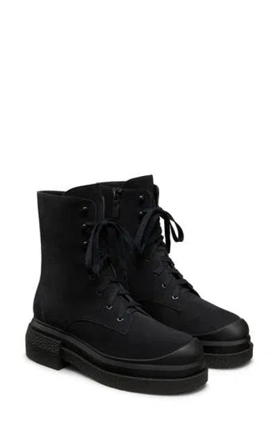 Stuart Weitzman Charli Lace-up Sportlift Bootie The Sw Outlet In Black