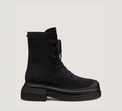 Stuart Weitzman Charli Lace-up Sportlift Bootie The Sw Outlet In Black