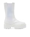 Stuart Weitzman Chelsea Boots In White